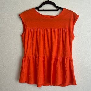 Bright orange top from Ann taylor. Size XS